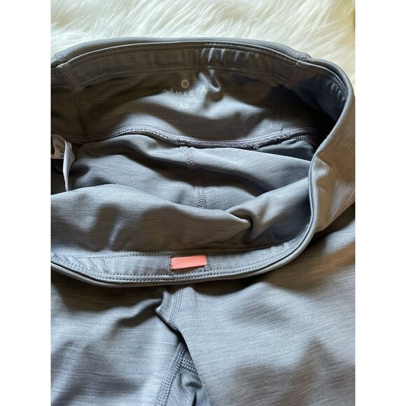 ATHLETA Lot Of 2  Gray and Pink & Blue And  White Yoga Workout Leggings Size XS - Picture 10 of 12